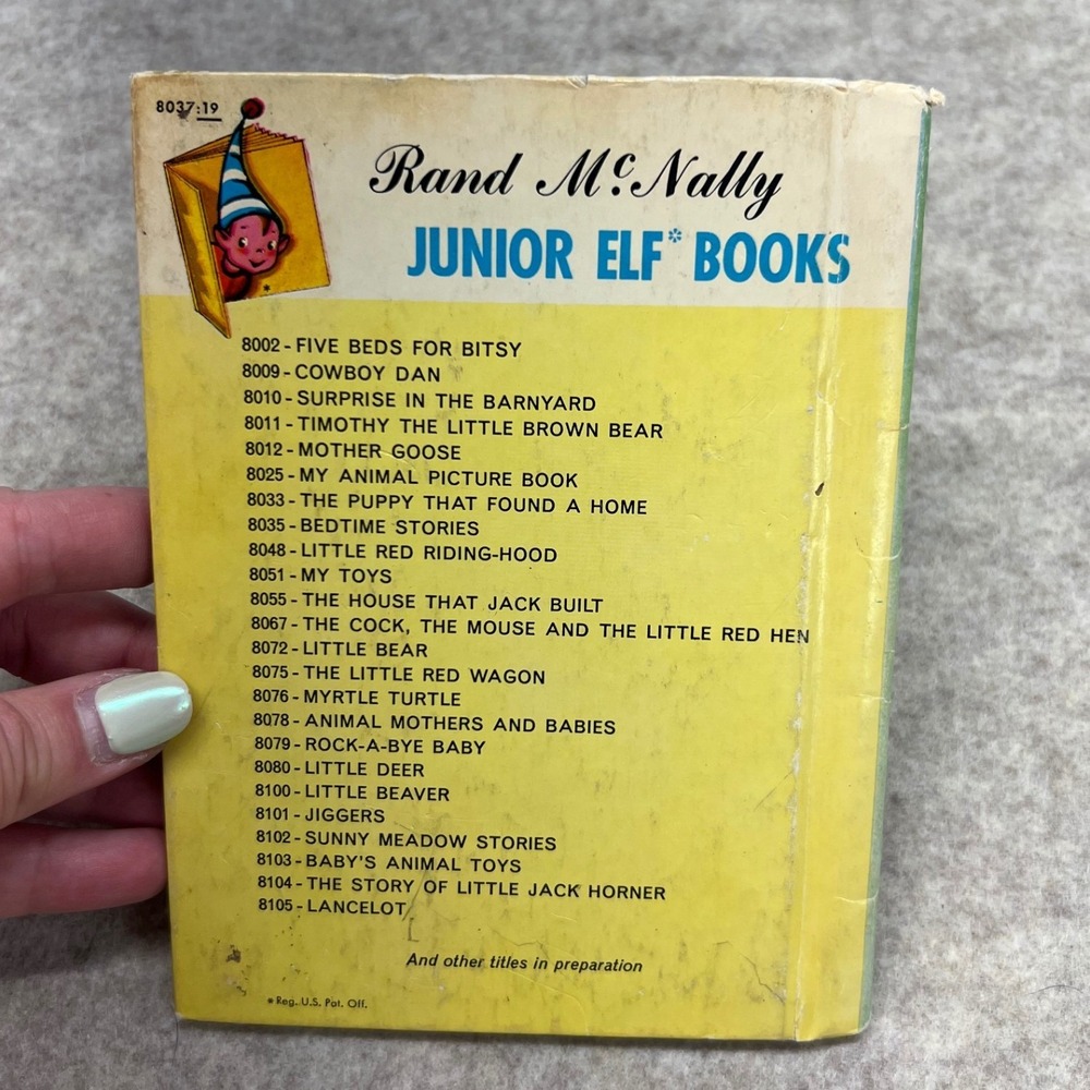 Rand McNally Puppies Junior Elf Book Kids Vintage 1952 8037 - Picture 2 of 7
